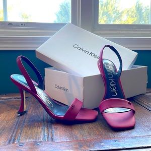 NEW Calvin Klein slingback heels